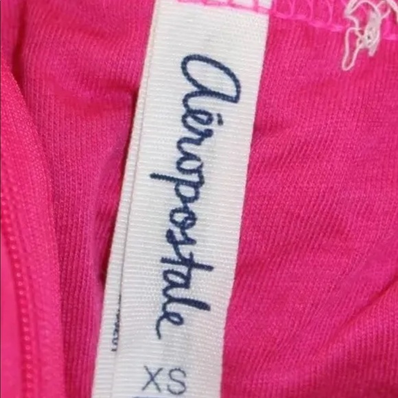 2/$20 Lot Of 2 Aeropostale XS Sequins Fuschia Skaters Skirt And Green T-Shirt - Picture 2 of 7